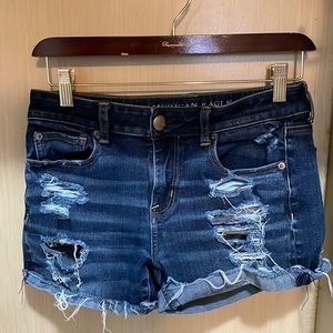 American Eagle Outfitters, distressed denim shorts